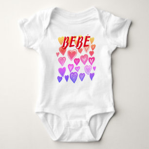 Body Para Bebé ¡BEBE Corazones! Camiseta