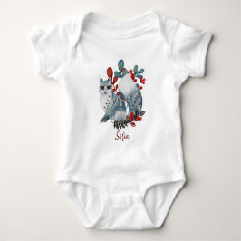 Body Para Bebé Bebé de cartel ducha de bebé rojo y azul con anima