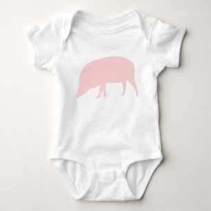 Body Para Bebé Bebé de cerdo rosado