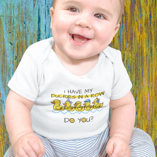 Body Para Bebé Bebé de goma amarilla Ducks Baby Bodysuit