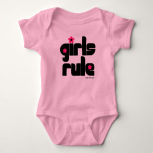 Body Para Bebé Bebé de la regla de los chicas