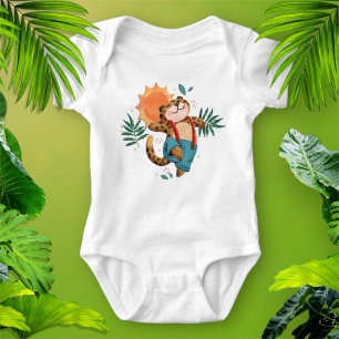 Body Para Bebé Bebé de leopardo de la jungla