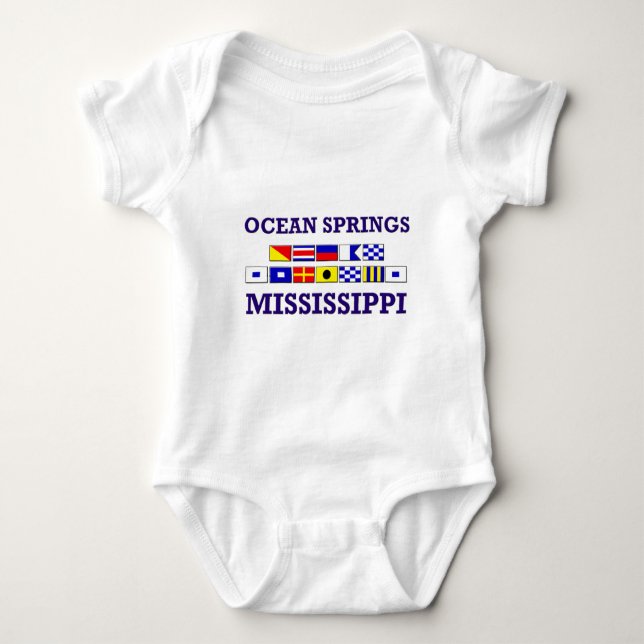 Body Para Bebé Bebé de Ocean Springs (Anverso)