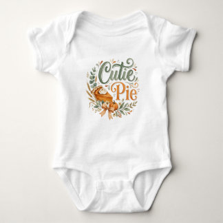 Body Para Bebé Bebé de pastel de calabaza Cutie Pie