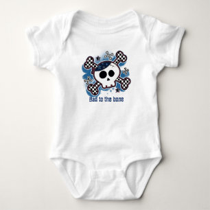 Body Para Bebé Bebé de Plaid de Cráneo Personalizado de una Pieza