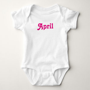 Body Para Bebé Bebé de ropa Abril
