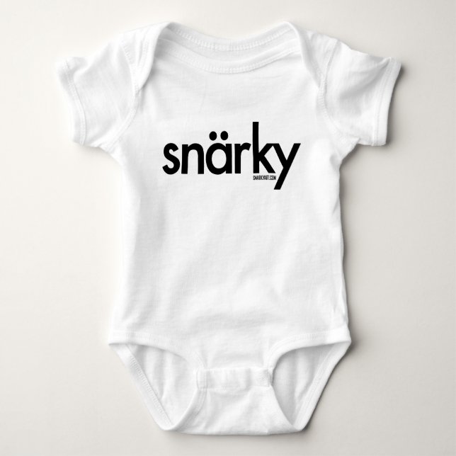Body Para Bebé Bebé de Snarky (Anverso)