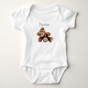 Body Para Bebé Bebé de Teddy Bear Shirt personalizado
