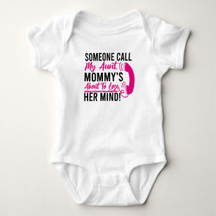 Body Para Bebé Bebé de tía divertida, tía, bebé diciendo, regalo