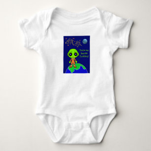 Body Para Bebé Bebé de una pieza con alienígena y fuegos artifici