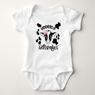 Body Para Bebé Bebé de vaca de manera ordenada
