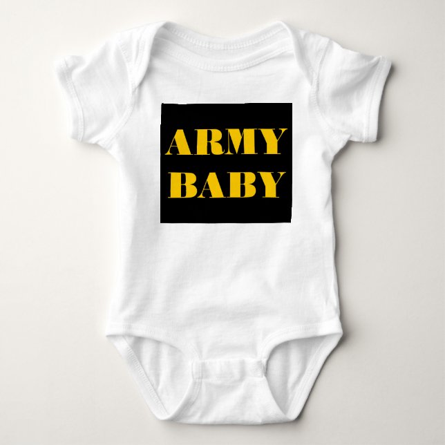 Body Para Bebé Bebé del ejército de los niños que crían (Anverso)