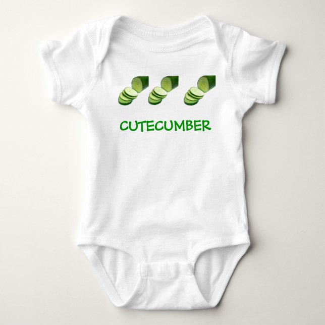 BODY PARA BEBÉ BEBÉ DEL PEPINO DE CUTECUMBER (Anverso)