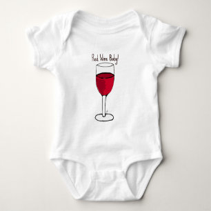 Body Para Bebé ¡BEBÉ DEL VINO ROJO! impresión de Jill