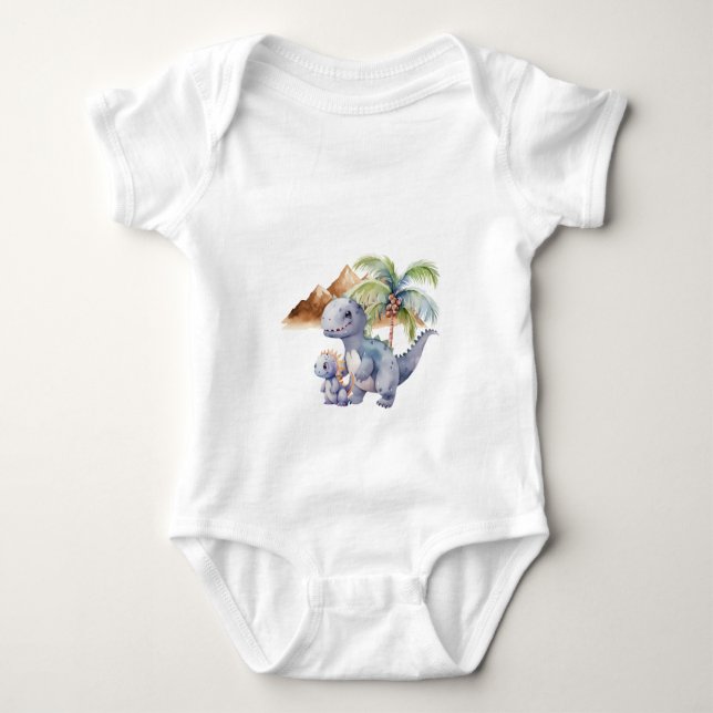 Body Para Bebé Bebé Dino (Anverso)