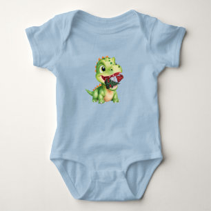 Body Para Bebé Bebé dinosaurio lindo come árbol de Navidad de Gno