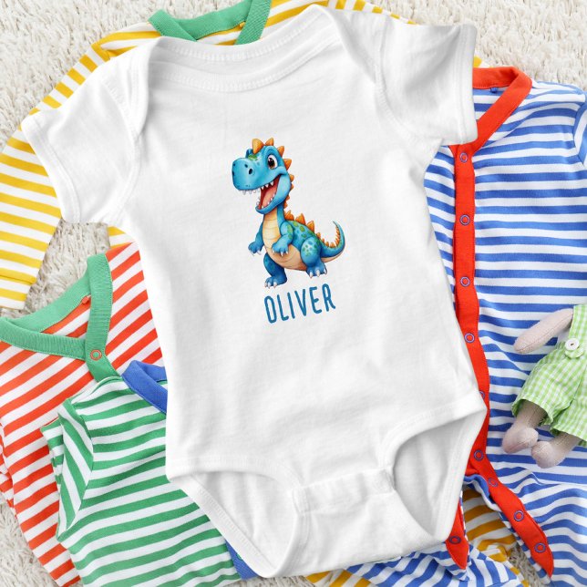 Body Para Bebé Bebé Dinosaurio Personalizado Lindo (Subido por el creador)