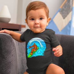 Body Para Bebé Bebé Divertido Niño Bigfoot Sasquatch Deportes de 