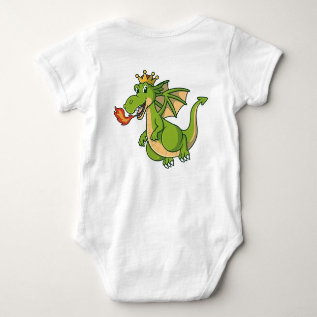 Body Para Bebé Bebé Dragon Bodysuit - Traje lindo y acogedor para (Reverso)