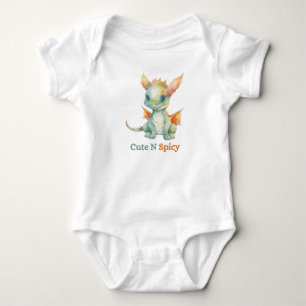 Body Para Bebé Bebé Dragón "Cute N Spicy" Una pieza