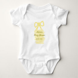 Body Para Bebé Bebé ducha amarillo arco acuático elegante moderno