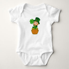 Body Para Bebé Bebé duende lindo Maceta de oro Día de San Patrici