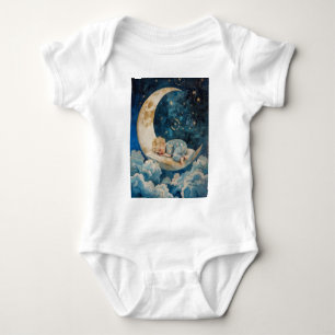 Body Para Bebé Bebé durmiendo en la luna