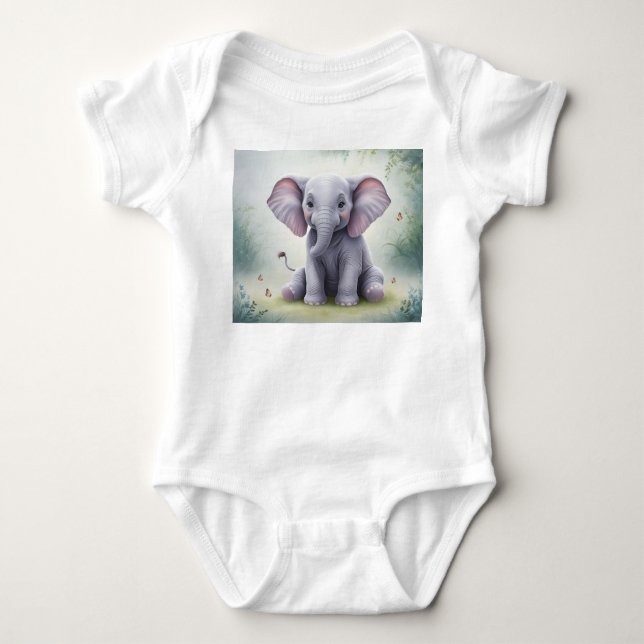 Body Para Bebé Bebe Elefante (Anverso)