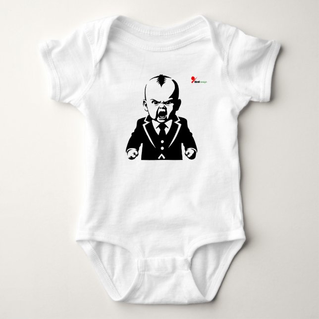 Body Para Bebé Bebé Enojado – Bodysuit Divertido para Bebé (Anverso)