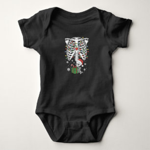 Body Para Bebé Bebé Esqueleto Lindo Navideño Embarazo Maternidad