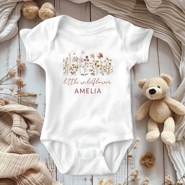 Body Para Bebé Bebé Floral Pequeña Flor Silvestre (Subido por el creador)