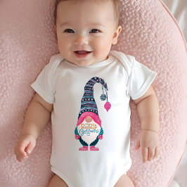 Body Para Bebé Bebé Gnome Navidades divertidos y coloridos