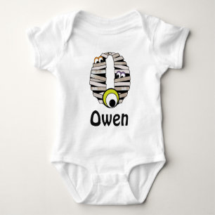 Body Para Bebé Bebé HALLOWEEN Mommy Bodysuit Monograma O