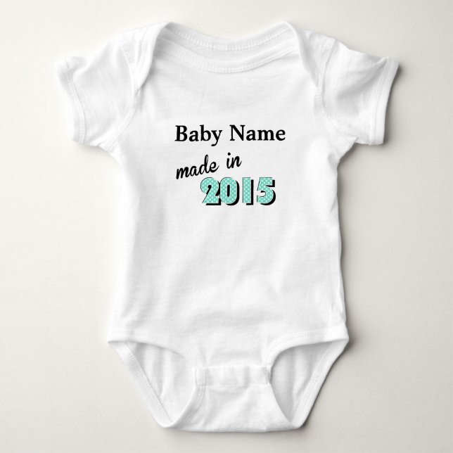 Body Para Bebé Bebé Hecho En 2016 (Anverso)