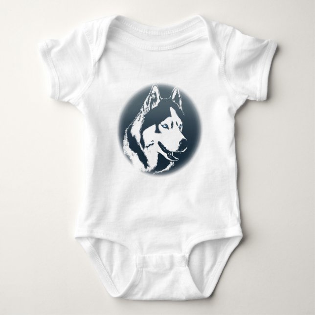 Body Para Bebé Bebé Husky Bodysuit Perro Bebé Husky Regalo (Anverso)