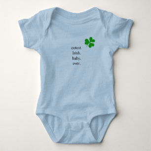 Body Para Bebé Bebé Irlandés Más Adorable de la Suerte Trébol