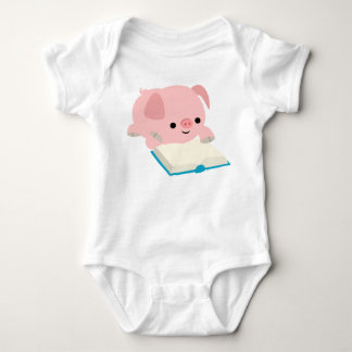 Body Para Bebé Bebé lindo Apprel del cochinillo de la lectura del