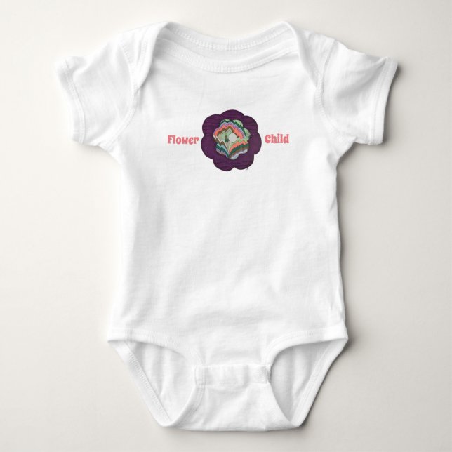 Body Para Bebé Bebé lindo una pieza - niño flor (Anverso)