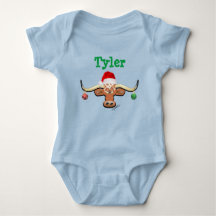 Bebé Longhorn Steer Baby Bodysuit