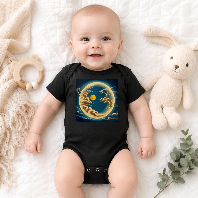 Body Para Bebé Bebé Luna Celestial Cielo Nocturno Místico Boho (Subido por el creador)