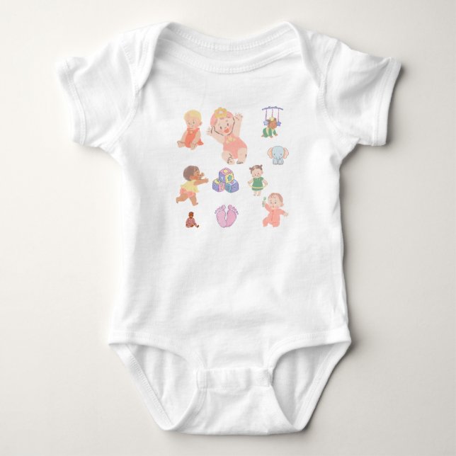 Body Para Bebé Bebé mono tierno y suave – Bella+Canvas Tri-Blen (Anverso)