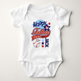 Body Para Bebé Bebé niño Feliz Primer Padres Día Camisas de Béisb
