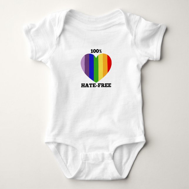 Body Para Bebé Bebé Odio-Libre del 100% de una sola pieza (Anverso)