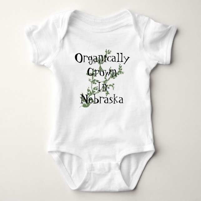 Body Para Bebé Bebé orgánico, traje de bebé estatal (Anverso)