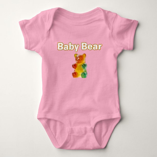 Body Para Bebé Bebé oso | Diseño del oso Gummy (Anverso)