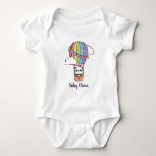 Body Para Bebé Bebé Panda Adorable En Globo Aerostático