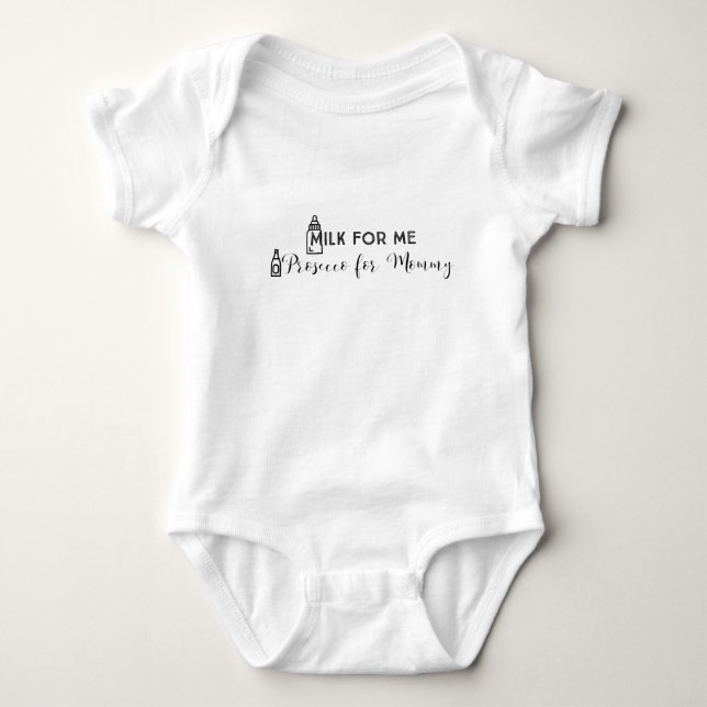 Body Para Bebé Bebé para la mamá amante del prosecco (Anverso)