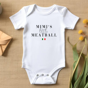 Body Para Bebé Bebé para niños Pequeña Meatball Bebé italiano