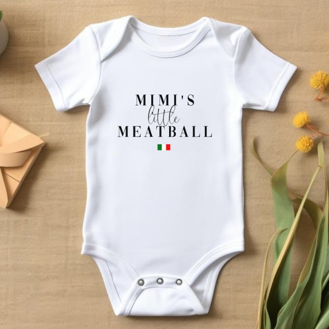 Body Para Bebé Bebé para niños Pequeña Meatball Bebé italiano (Subido por el creador)