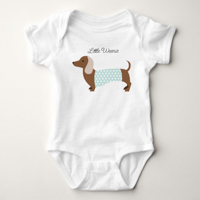 Body Para Bebé Bebé Pequeño Weenie (Anverso)